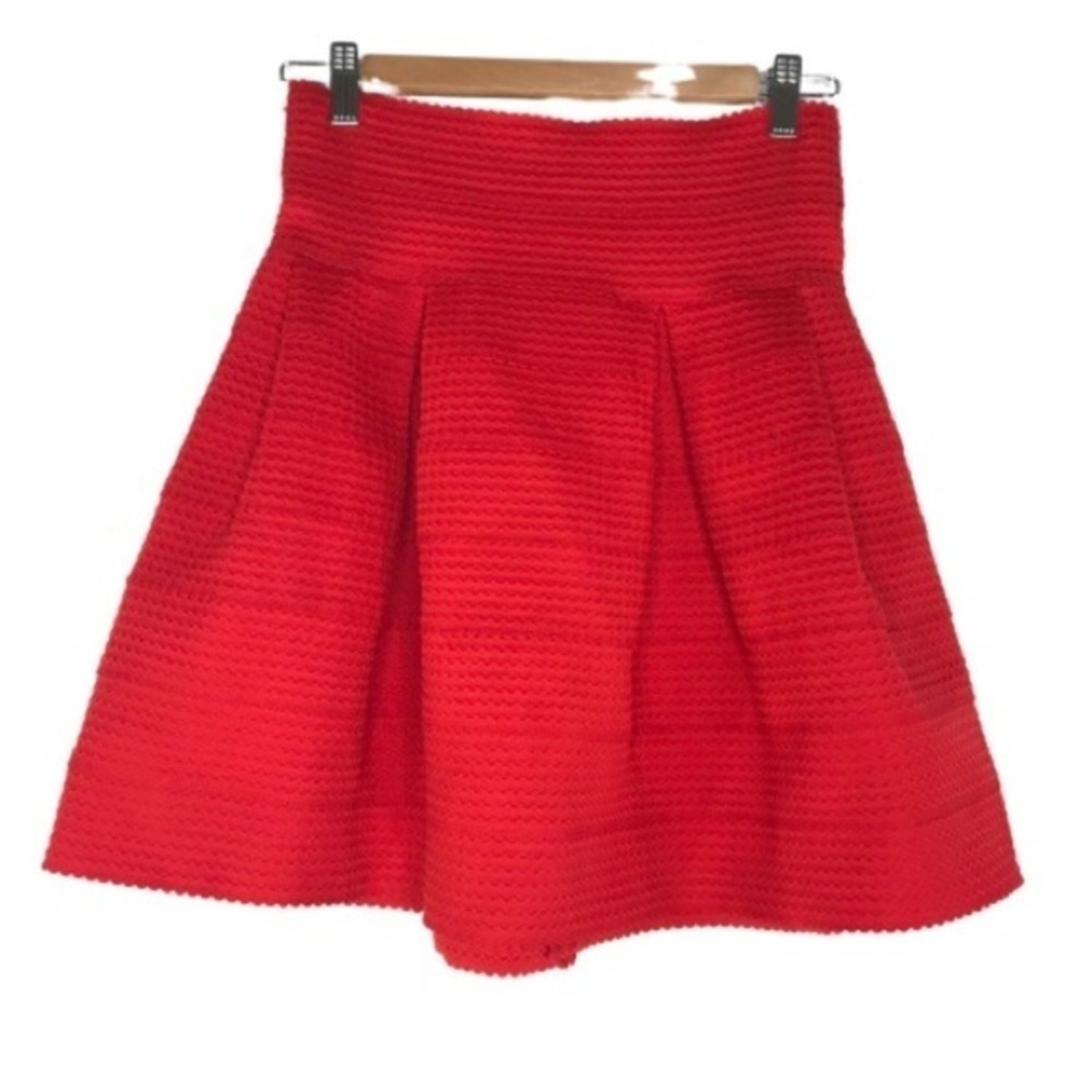 Bandage Fit & Flare Tiered Skirt
